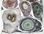 Flat: Pounds Uruguay Amethyst Clusters - Pieces #78264-1
